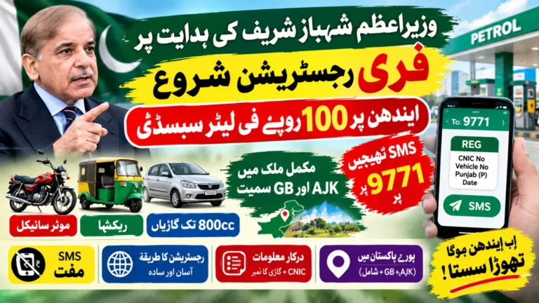 PM Relief Scheme 2026 Free Registration via SMS on Shahbaz Sharif’s Directions