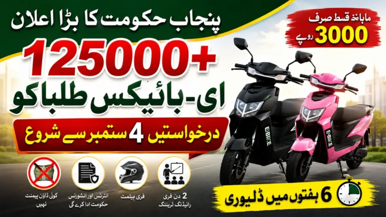 Punjab to Give 100000+ E-Bikes to Students Applications Opening Soon Details Here